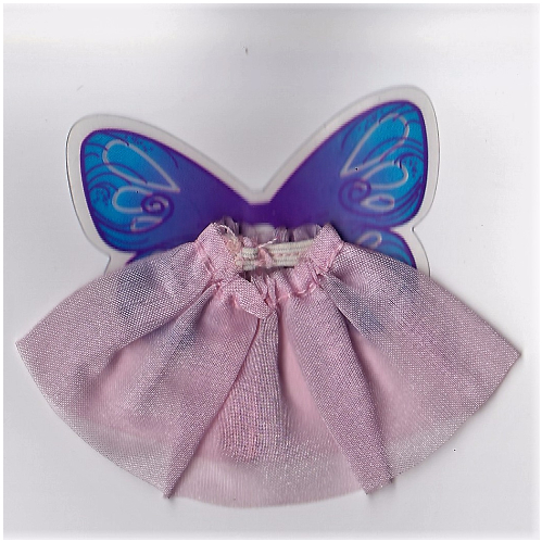 Belville, jupe, avec des ailes de fée bleu, et motif imprimé fleur de cerise (Belville, Skirt, with Fairy Wings Blue, and Cherrie Blossom Print)