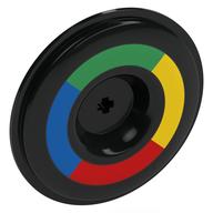 Visuel indicatif Rebrickable de Housse de roue pour roue 34 x 56 avec motif imprimé cercle vert/jaune/rouge/bleu (Wheel Cover for Wheel 34 x 56 with Green/Yellow/Red/Blue Circle Print)