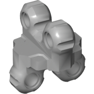 Visuel indicatif Rebrickable de Connecteur de pointe Technic flexible avec quatre trous perpendiculaires (Technic Spike Connector Flexible with Four Holes Perpendicular)