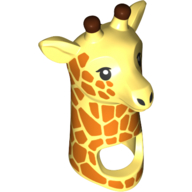 Costume / Masque, Girafe, Orange Taches imprimé (Costume / Mask, Giraffe, Orange Spots Print)