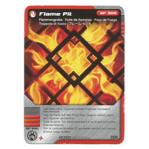 Carte à collectionner, Ninjago paquet de cartes 1: 23 - Flame Pit - Version internationale (Trading Card, Ninjago Deck #1: 23 - Flame Pit - International Version)