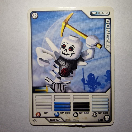 Carte à collectionner, Ninjago paquet de cartes #1: 9 - Bonezai - Version internationale (Trading Card, Ninjago Deck #1: 9 - Bonezai - International Version)