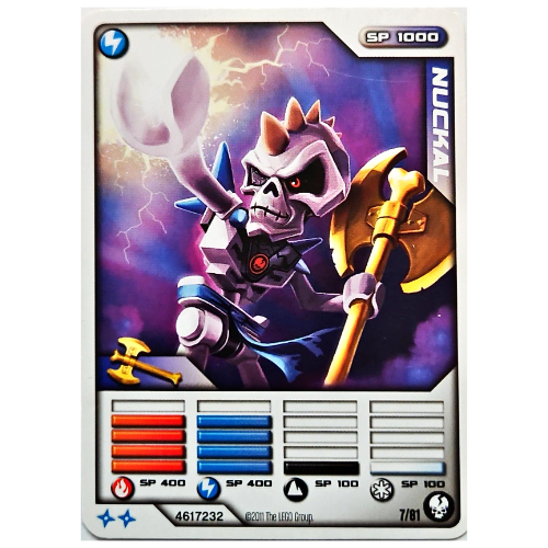 Carte à collectionner, Ninjago paquet de cartes #1: 7 - Nuckal - Version internationale (Trading Card, Ninjago Deck #1: 7 - Nuckal - International Version)