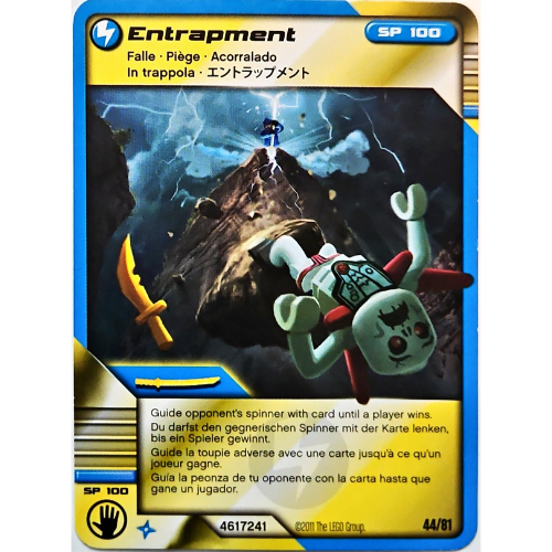 Visuel indicatif Rebrickable de Carte à collectionner, Ninjago paquet de cartes:1: 44 - Piège - Version internationale (Trading Card, Ninjago Deck #1: 44 - Entrapment - International Version)