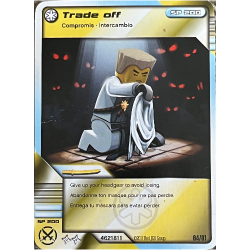Carte à collectionner, Ninjago paquet de cartes 1: 64 - Trade off - Version nord-américaine (Trading Card, Ninjago Deck #1: 64 - Trade off - North American Version)