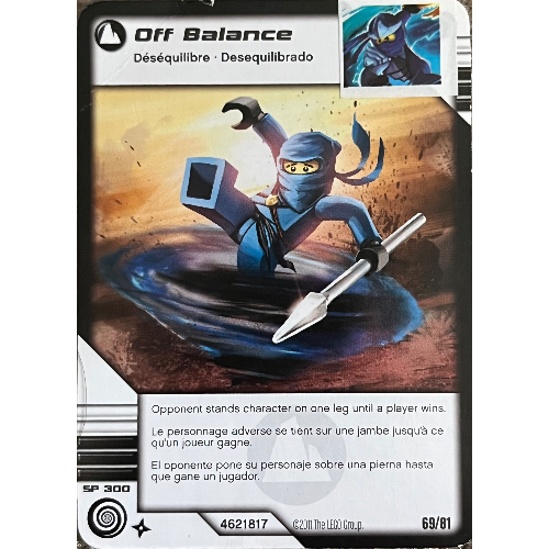 Carte à collectionner, Ninjago paquet de cartes:1: 69 - Hors Solde - Version nord-américaine (Trading Card, Ninjago Deck #1: 69 - Off Balance - North American Version)
