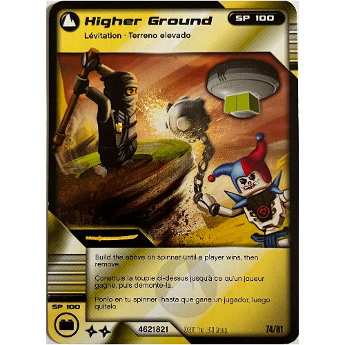 Carte à collectionner, Ninjago paquet de cartes:1: 74 - Terrain supérieur - Version nord-américaine (Trading Card, Ninjago Deck #1: 74 - Higher Ground - North American Version)