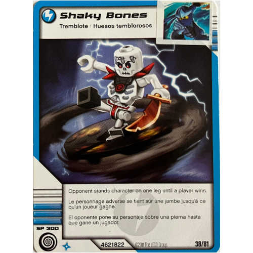 Carte à collectionner, Ninjago paquet de cartes #1: 38 - Shaky Bones - Version nord-américaine (Trading Card, Ninjago Deck #1: 38 - Shaky Bones - North American Version)