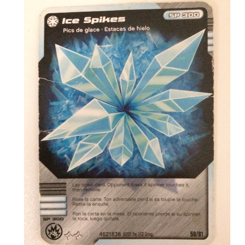 Carte à collectionner, Ninjago paquet de cartes:1: 58 - Pointes de glace - Version nord-américaine (Trading Card, Ninjago Deck #1: 58 - Ice Spikes - North American Version)