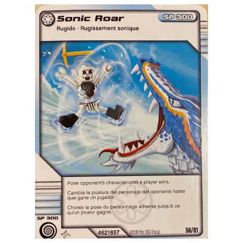 Carte à collectionner, Ninjago paquet de cartes:1: 56 - Sonic Roar - Version nord-américaine (Trading Card, Ninjago Deck #1: 56 - Sonic Roar - North American Version)
