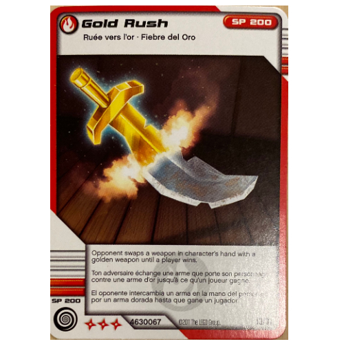 Carte à collectionner, Ninjago paquet de cartes 1: 19 - Ruée vers l'or - Version nord-américaine (Trading Card, Ninjago Deck #1: 19 - Gold Rush - North American Version)