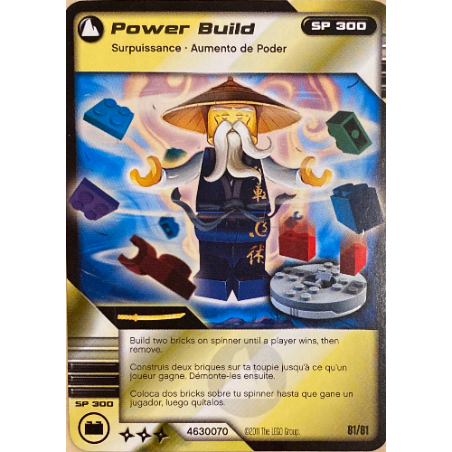 Carte à collectionner, paquet de cartes Ninjago 1: 81 - construction de puissance - version internationale (Trading Card, Ninjago Deck #1: 81 - Power Build - International Version)