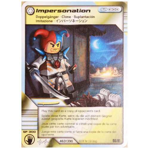 Carte à collectionner, Ninjago paquet de cartes #1: 66 - Usurpation d'identité - Version internationale (Trading Card, Ninjago Deck #1: 66 - Impersonation - International Version)