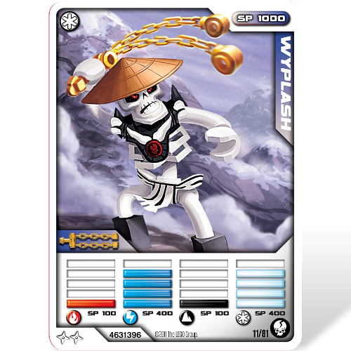 Carte à collectionner, Ninjago paquet de cartes #1: 11 - Wyplash - Version internationale (Trading Card, Ninjago Deck #1: 11 - Wyplash - International Version)