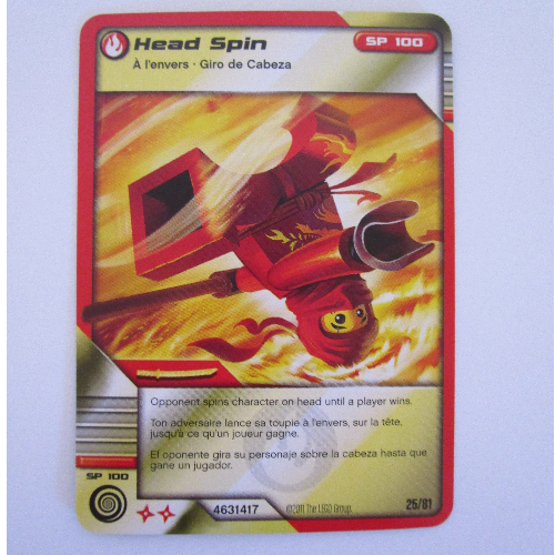 Carte à collectionner, Ninjago paquet de cartes 1: 25 - tour de tête - version internationale (Trading Card, Ninjago Deck #1: 25 - Head Spin - International Version)