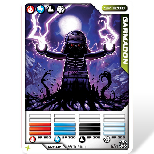 Carte à collectionner, Ninjago paquet de cartes #1: 17 - Garmadon - Version internationale (Trading Card, Ninjago Deck #1: 17 - Garmadon - International Version)