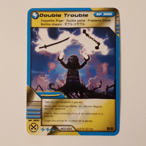 Carte à collectionner, Ninjago paquet de cartes:1: 50 - double Trouble - Version Internationale (Trading Card, Ninjago Deck #1: 50 - Double Trouble - International Version)