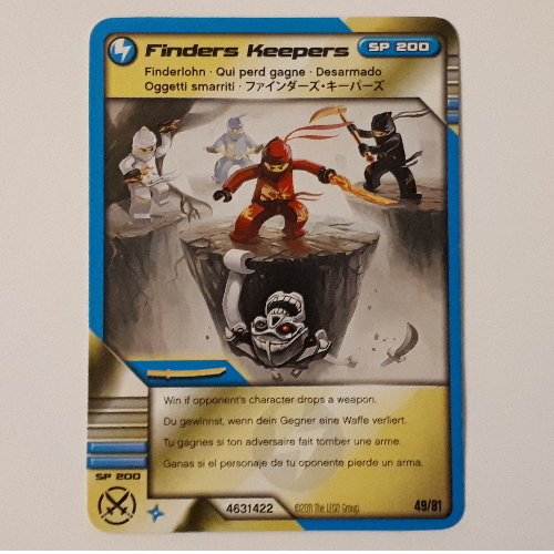 Carte à collectionner, Ninjago paquet de cartes #1: 49 - Finders Keepers - Version Française (Trading Card, Ninjago Deck #1: 49 - Finders Keepers - International Version)