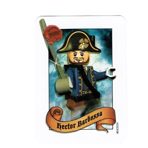 Carte à collectionner, Pirates des Caraïbes - Hector Barbossa (Trading Card, Pirates of the Caribbean - Hector Barbossa)