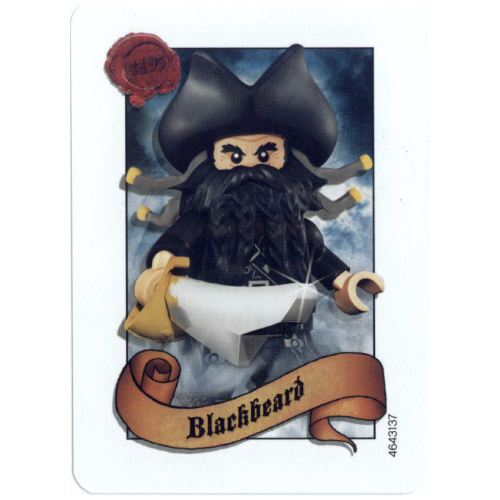 Carte à collectionner, Pirates des Caraïbes - Blackbeard (Trading Card, Pirates of the Caribbean - Blackbeard)