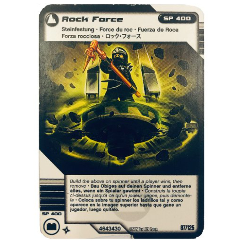 Carte à collectionner, Ninjago paquet de cartes:2: 87 - Rock Force - Version internationale (Trading Card, Ninjago Deck #2: 87 - Rock Force - International Version)