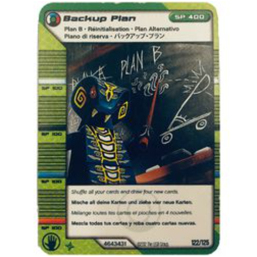 Carte à collectionner, Ninjago paquet de cartes #2: 122 - Plan de sauvegarde - Version internationale (Trading Card, Ninjago Deck #2: 122 - Backup Plan - International Version)
