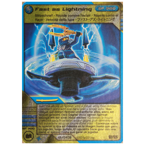 Carte à collectionner, Ninjago paquet de cartes:2: 53 - Rapide comme la foudre - Version internationale (Trading Card, Ninjago Deck #2: 53 - Fast as Lightning - International Version)