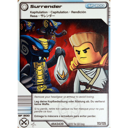 Carte à collectionner, Ninjago paquet de cartes:2: 113 - Renoncer - Version Internationale (Trading Card, Ninjago Deck #2: 113 - Surrender - International Version)