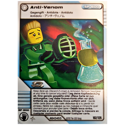 Carte à collectionner, Ninjago paquet de cartes 2: 102 - anti-venin - version internationale (Trading Card, Ninjago Deck #2: 102 - Anti-Venom - International Version)