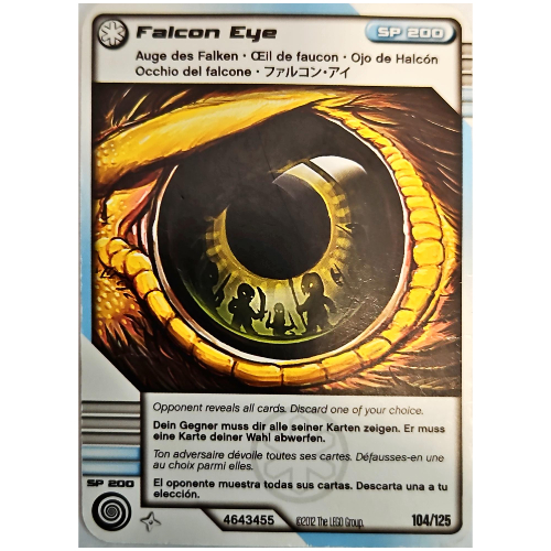 Carte à collectionner, Ninjago paquet de cartes:2: 104 - Falcon œil - Version Internationale (Trading Card, Ninjago Deck #2: 104 - Falcon Eye - International Version)