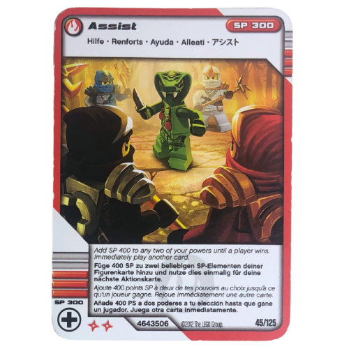 Carte à collectionner, Ninjago paquet de cartes:2: 45 - Assistance - Version internationale (Trading Card, Ninjago Deck #2: 45 - Assist - International Version)