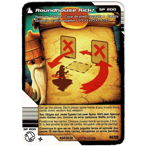 Carte à collectionner, Ninjago paquet de cartes:2: 84 - Roundhouse Kick! (Trading Card, Ninjago Deck #2: 84 - Roundhouse Kick! - International Version)
