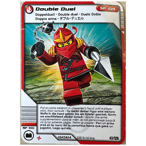 Carte à collectionner, Ninjago paquet de cartes:2: 43 - Double Duel - Version nord-américaine (Trading Card, Ninjago Deck #2: 43 - Double Duel - North American Version)