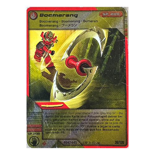 Carte à collectionner, Ninjago paquet de cartes #2: 39 - Boomerang - Version nord-américaine (Trading Card, Ninjago Deck #2: 39 - Boomerang - North American Version)