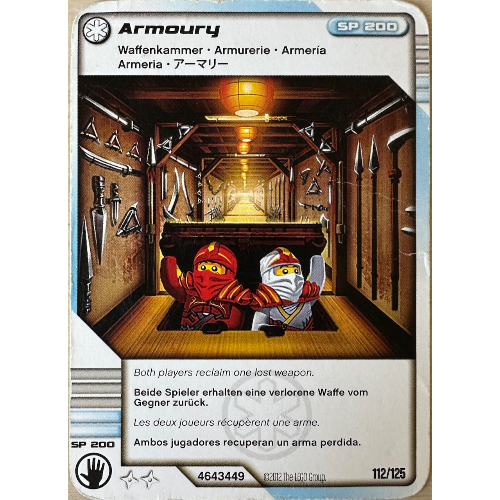 Carte à collectionner, Ninjago paquet de cartes #2: 112 - Armurerie - Version nord-américaine (Trading Card, Ninjago Deck #2: 112 - Armory - North American Version)
