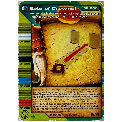 Carte à collectionner, Ninjago paquet de cartes 2: 124 - Porte des Couronnes! - Version nord-américaine (Trading Card, Ninjago Deck #2: 124 - Gate of Crowns! - North American Version)