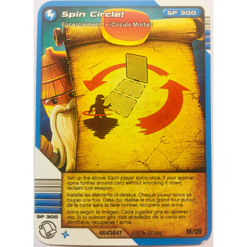 Carte à collectionner, Ninjago paquet de cartes:2: 55 - Spin cercle! - Version nord-américaine (Trading Card, Ninjago Deck #2: 55 - Spin Circle! - North American Version)