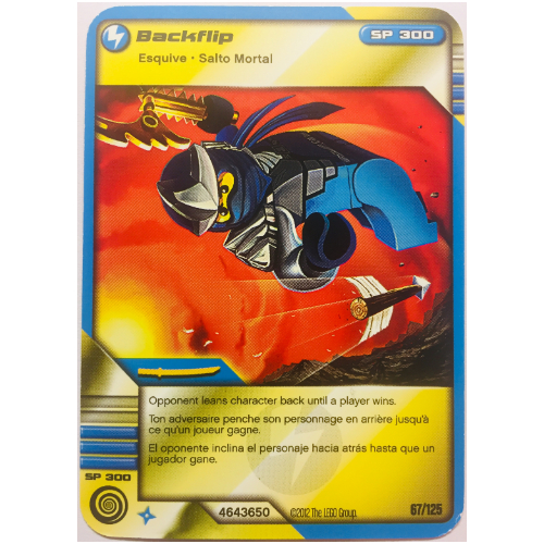 Carte à collectionner, Ninjago paquet de cartes:2: 67 - Backflip - Version nord-américaine (Trading Card, Ninjago Deck #2: 67 - Backflip - North American Version)