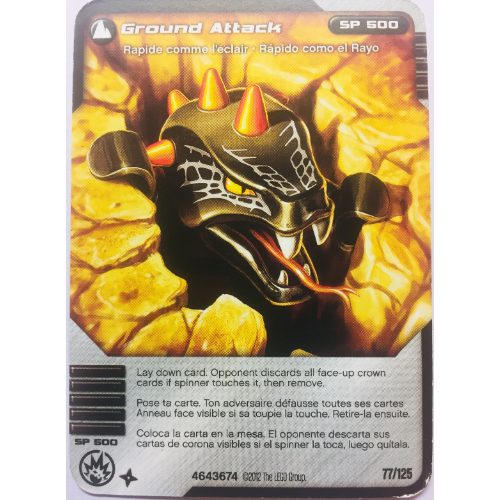 Carte à collectionner, Ninjago paquet de cartes:2: 77 - Attaque au sol - Version nord-américaine (Trading Card, Ninjago Deck #2: 77 - Ground Attack - North American Version)
