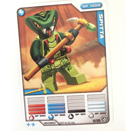 Carte à collectionner, Ninjago paquet de cartes 2: 12 - Spitta - Version nord-américaine (Trading Card, Ninjago Deck #2: 12 - Spitta - North American Version)