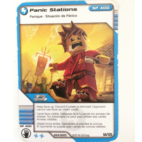 Carte à collectionner, Ninjago paquet de cartes:2: 54 - Stations de panique - Version nord-américaine (Trading Card, Ninjago Deck #2: 54 - Panic Stations - North American Version)