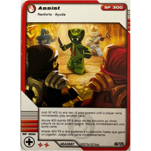 Carte à collectionner, Ninjago paquet de cartes:2: 45 - Assistance - Version nord-américaine (Trading Card, Ninjago Deck #2: 45 - Assist - North American Version)