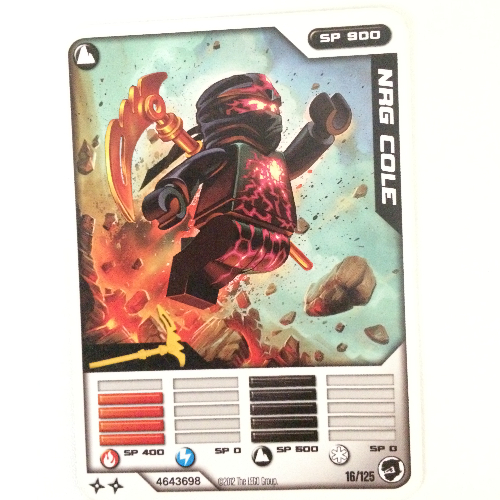 Carte à collectionner, Ninjago paquet de cartes #2: 16 - NRG Cole - Version nord-américaine (Trading Card, Ninjago Deck #2: 16 - NRG Cole - North American Version)