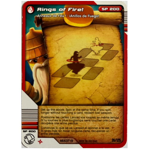 Carte à collectionner, Ninjago paquet de cartes:2: 35 - Anneaux de feu! - Version nord-américaine (Trading Card, Ninjago Deck #2: 35 - Rings of Fire! - North American Version)