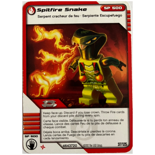 Carte à collectionner, Ninjago paquet de cartes #2: 37 - Serpent Spitfire - Version nord-américaine (Trading Card, Ninjago Deck #2: 37 - Spitfire Snake - North American Version)