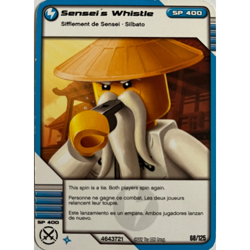 Carte à collectionner, Ninjago paquet de cartes:2: 68 - Sifflet de Sensei - Version nord-américaine (Trading Card, Ninjago Deck #2: 68 - Sensei's Whistle - North American Version)