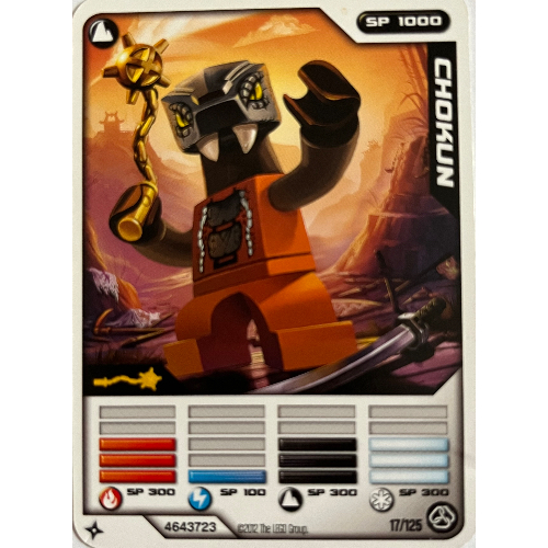 Carte à collectionner, Ninjago paquet de cartes:2: 17 - Chokun - Version nord-américaine (Trading Card, Ninjago Deck #2: 17 - Chokun - North American Version)