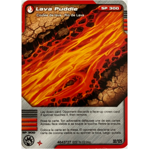 Carte à collectionner, Ninjago paquet de cartes #2: 32 - Lava Puddle - Version nord-américaine (Trading Card, Ninjago Deck #2: 32 - Lava Puddle - North American Version)