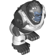 Géant du corps, singe en armure gris clair bleuté, visage bleu sable (Body Giant, Ape in Light Bluish Grey Armour, Sand Blue Face)