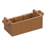 Bas de coffre au trésor avec fentes arrière, pas de rainure (Treasure Chest Bottom with Rear Slots, No Groove)